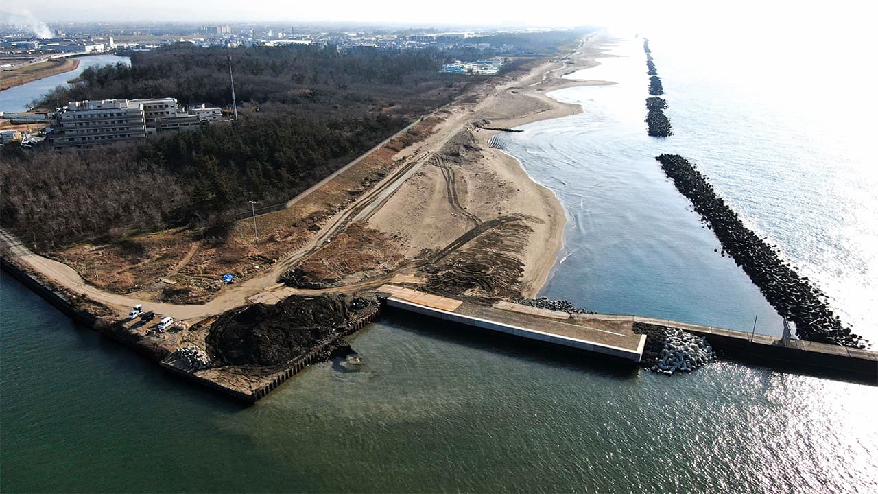 二級河川犀川 広域河川改修工事(普正寺護岸1工区)