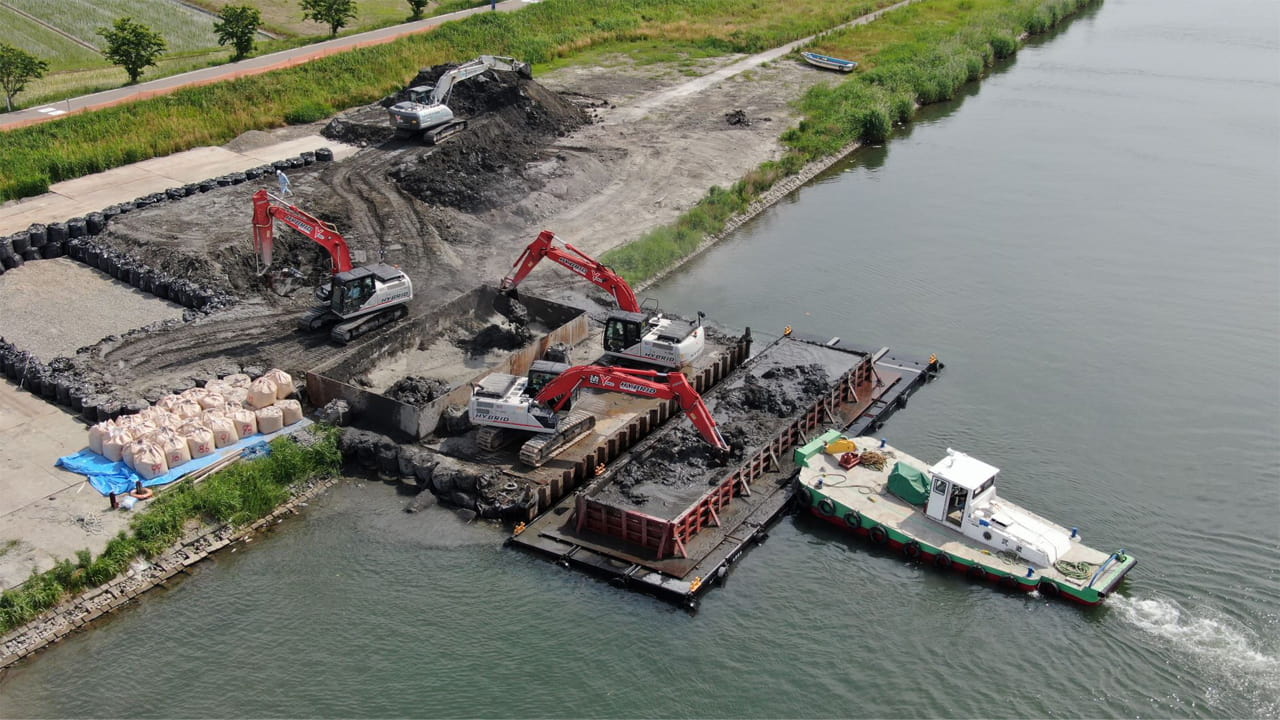 二級河川犀川　広域河川改修工事（普正寺河道掘削８工区）