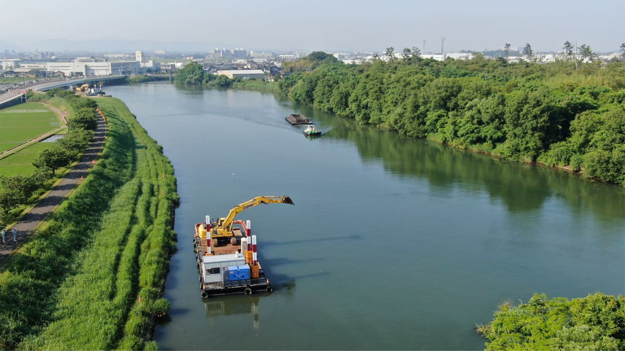 二級河川犀川　広域河川改修工事（普正寺河道掘削８工区）