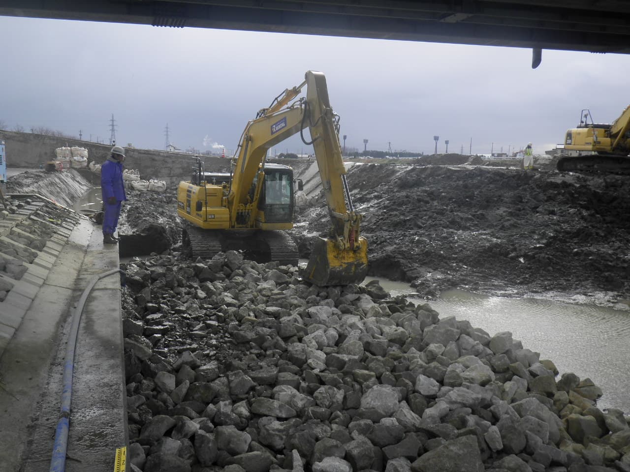 二級河川 犀川 広域河川改修工事（二ツ寺河道掘削９工区）