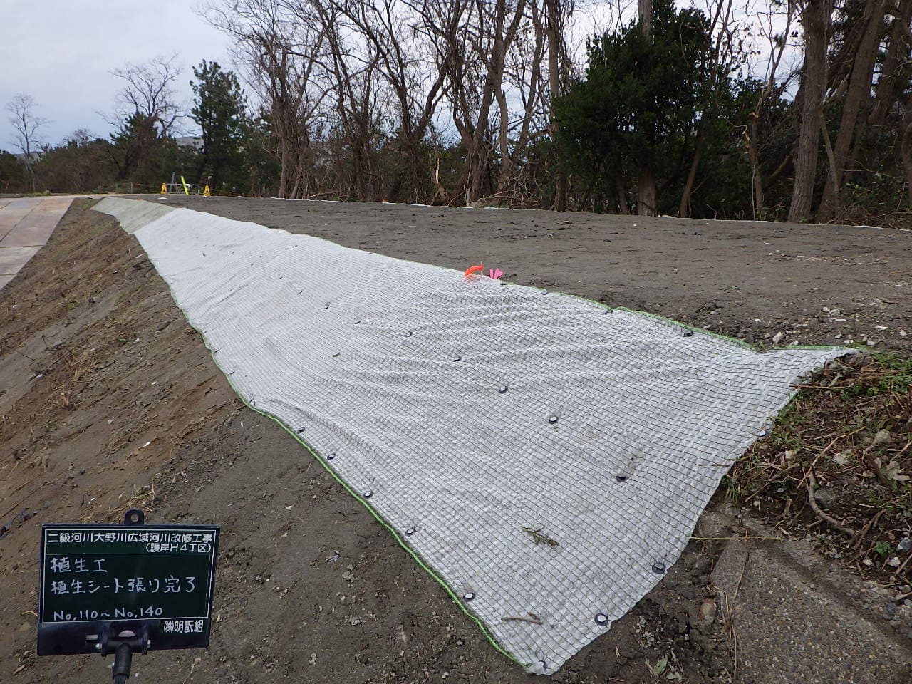 二級河川大野川　広域河川改修工事(護岸Ｈ4工区)